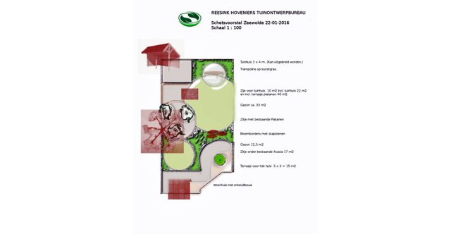 Tuinontwerp Zeewolde schetsvoorstel