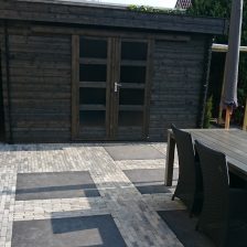 Tuinaanleg met tuinhuis Almere
