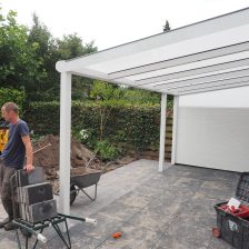 Terrasoverkapping Zeewolde met bestrating