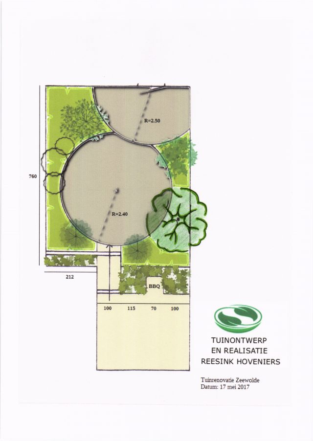Tuinaanleg Zeewolde met cirkelbestrating